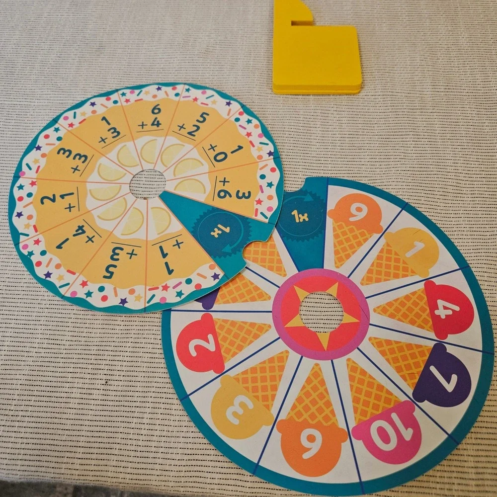 Melissa & Doug Fun at the Fair Cupcake Ice Cream Math Game Wooden Toy